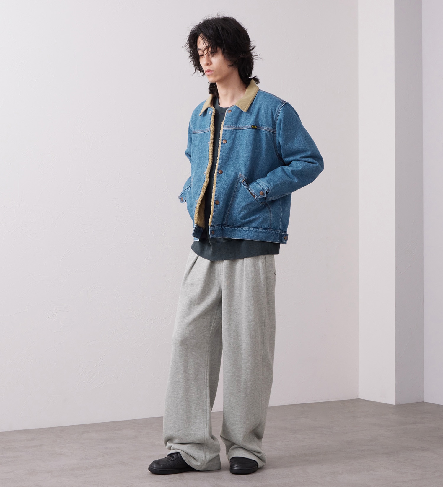 Wrangler(ラングラー)のSWEAT WIDE FLARE / スウェットワイドフレアーパンツ|パンツ/パンツ/メンズ|グレー