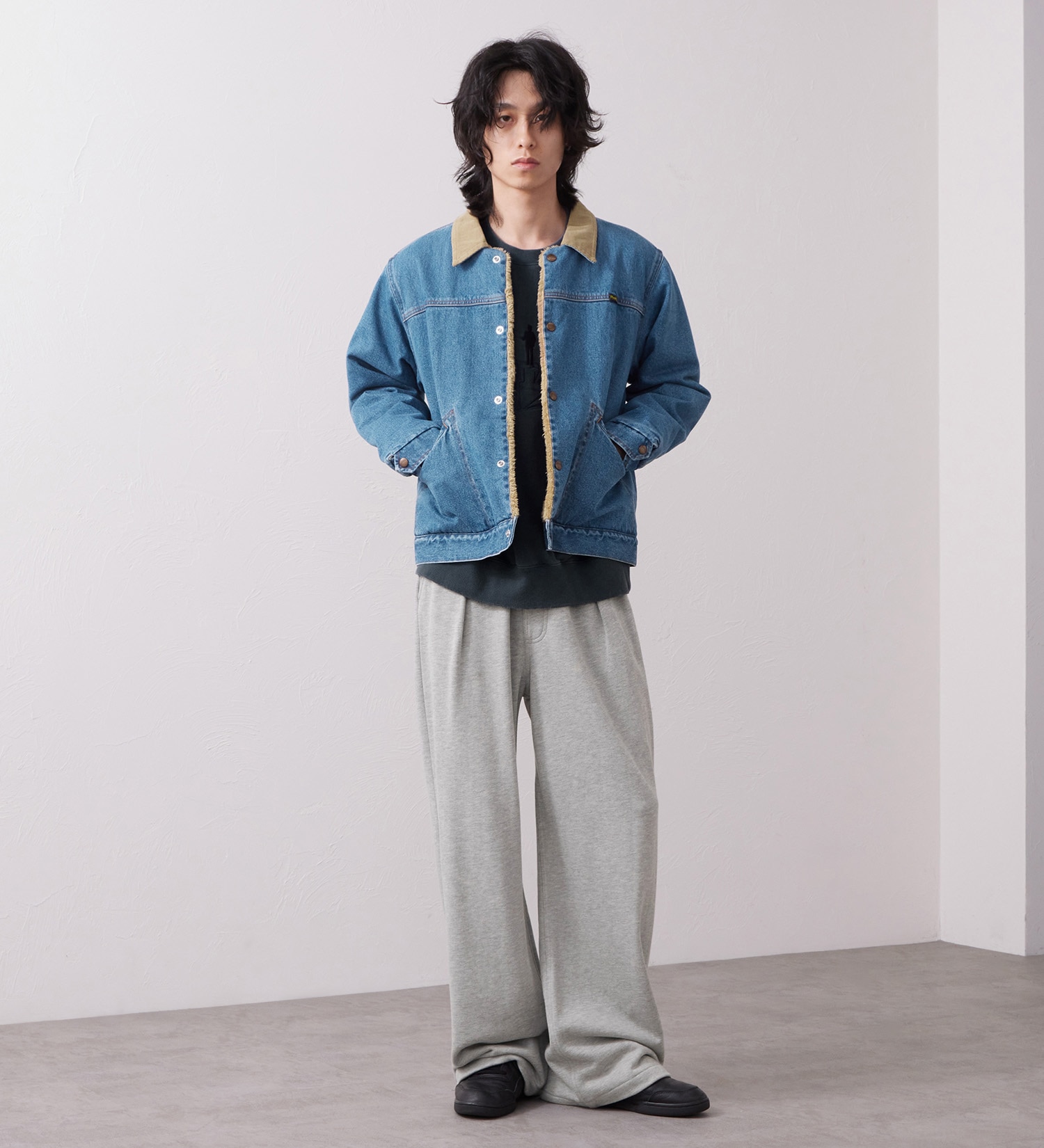 Wrangler(ラングラー)のSWEAT WIDE FLARE / スウェットワイドフレアーパンツ|パンツ/パンツ/メンズ|グレー