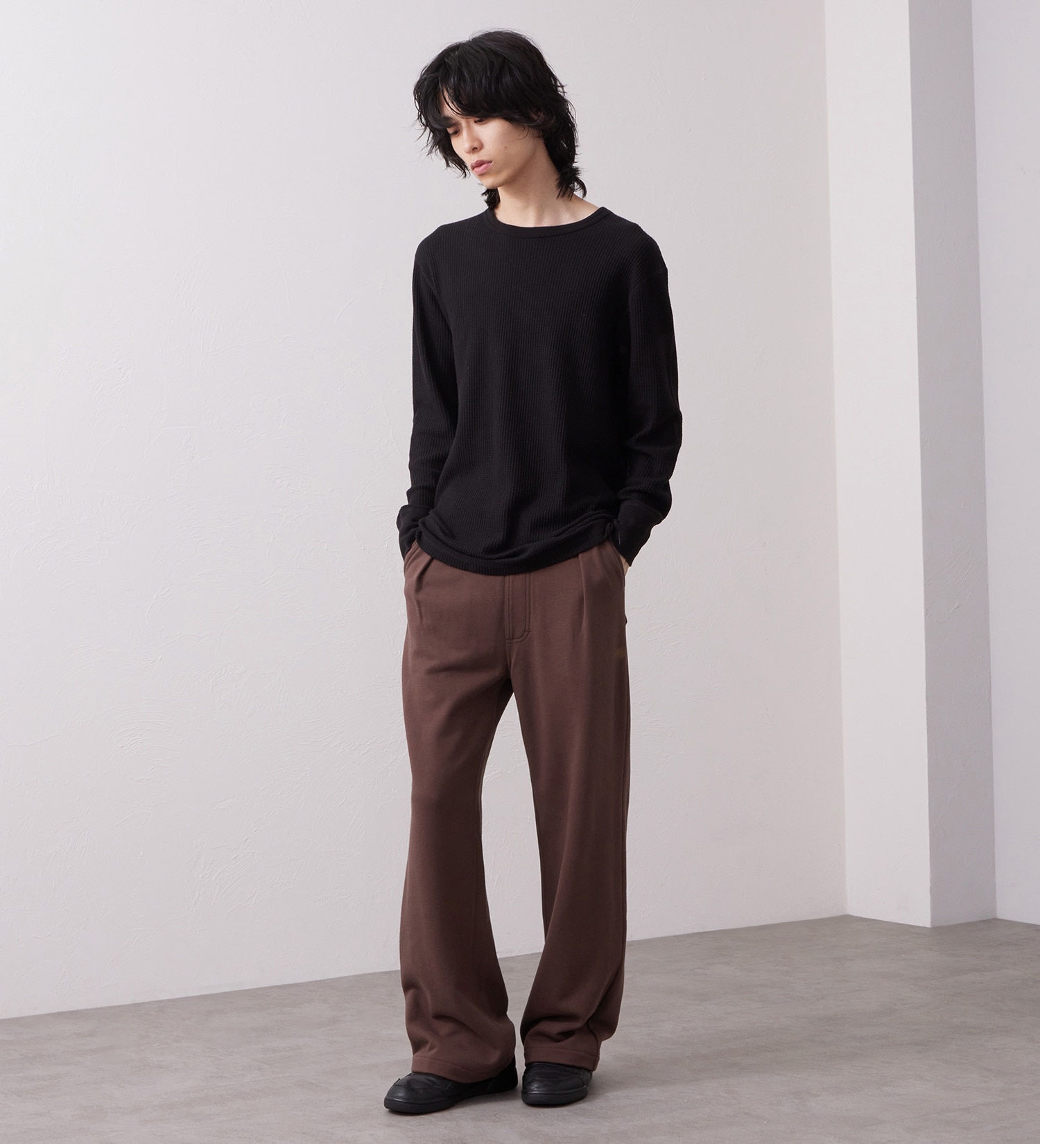 Wrangler(ラングラー)のSWEAT WIDE FLARE / スウェットワイドフレアーパンツ|パンツ/パンツ/メンズ|ブラウン