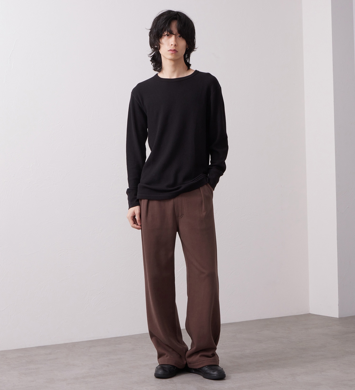 Wrangler(ラングラー)のSWEAT WIDE FLARE / スウェットワイドフレアーパンツ|パンツ/パンツ/メンズ|ブラウン