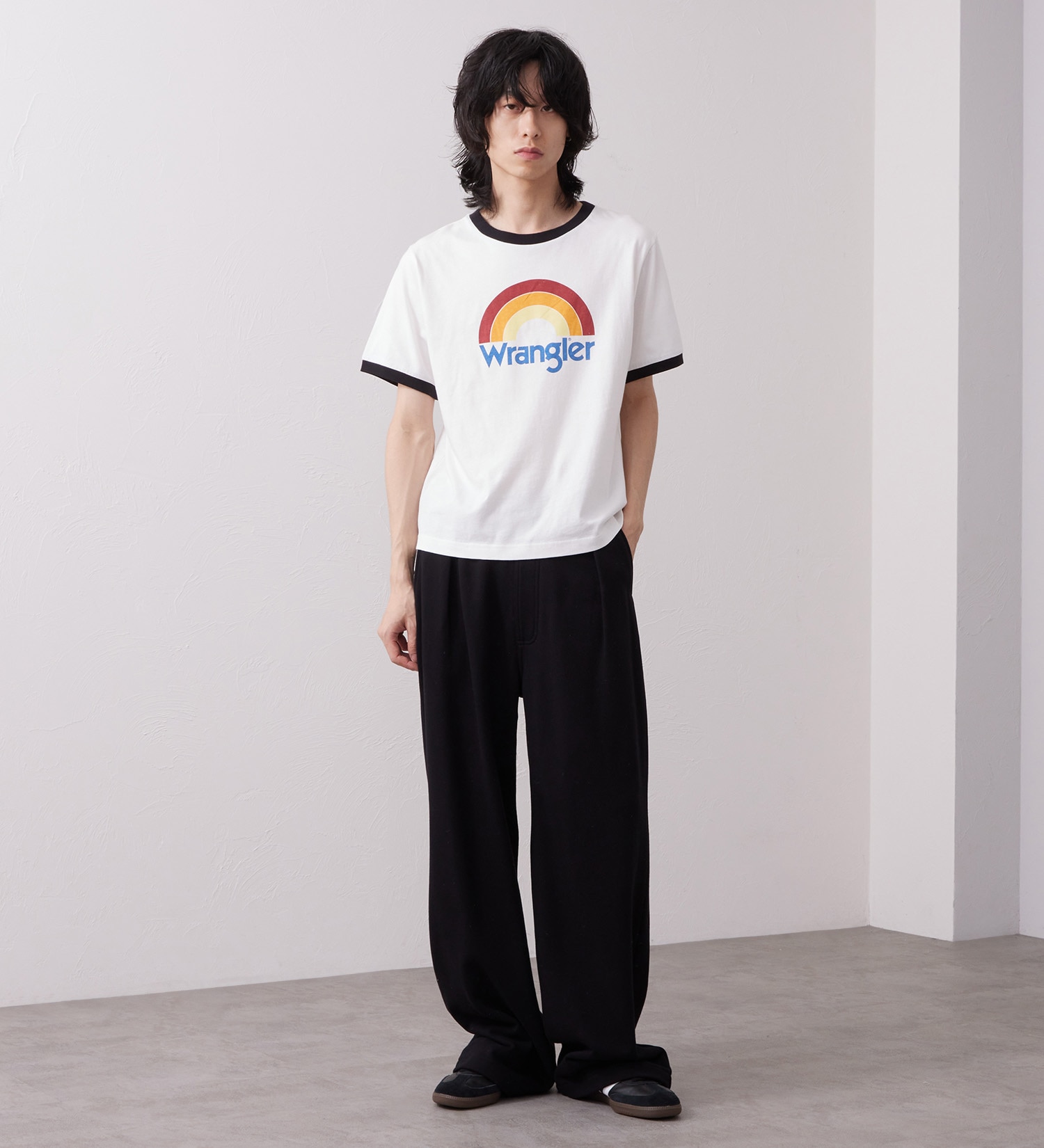 Wrangler(ラングラー)のSWEAT WIDE FLARE / スウェットワイドフレアーパンツ|パンツ/パンツ/メンズ|ブラック