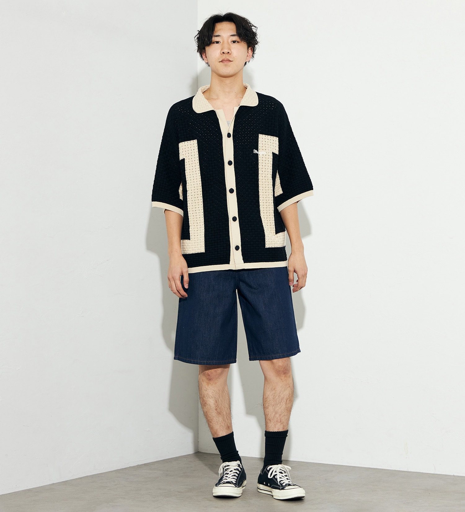Wrangler(ラングラー)の【men's FUDGE 5月号掲載】ルーズフィットデニムショーツ|パンツ/デニム/ジーンズパンツ/メンズ|インディゴブルー