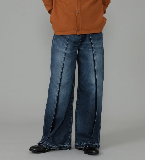Wrangler(ラングラー)のWREMAKE RAYERD JEAN/リメイクレイヤードジーンズ【セットアップ可】|パンツ/デニム/ジーンズパンツ/メンズ|中色ブルー