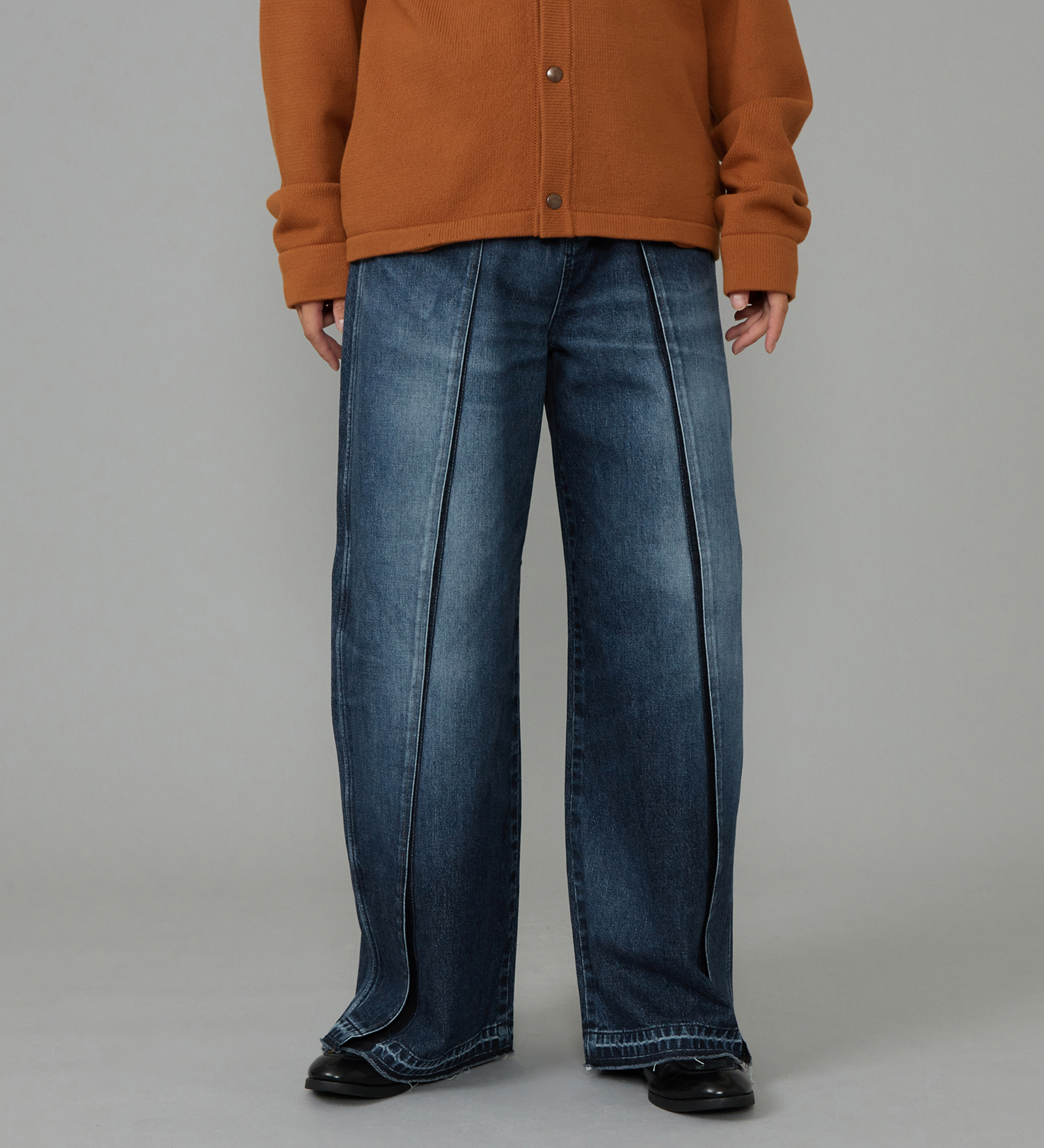 Wrangler(ラングラー)のWREMAKE RAYERD JEAN/リメイクレイヤードジーンズ【セットアップ可】|パンツ/デニム/ジーンズパンツ/メンズ|中色ブルー