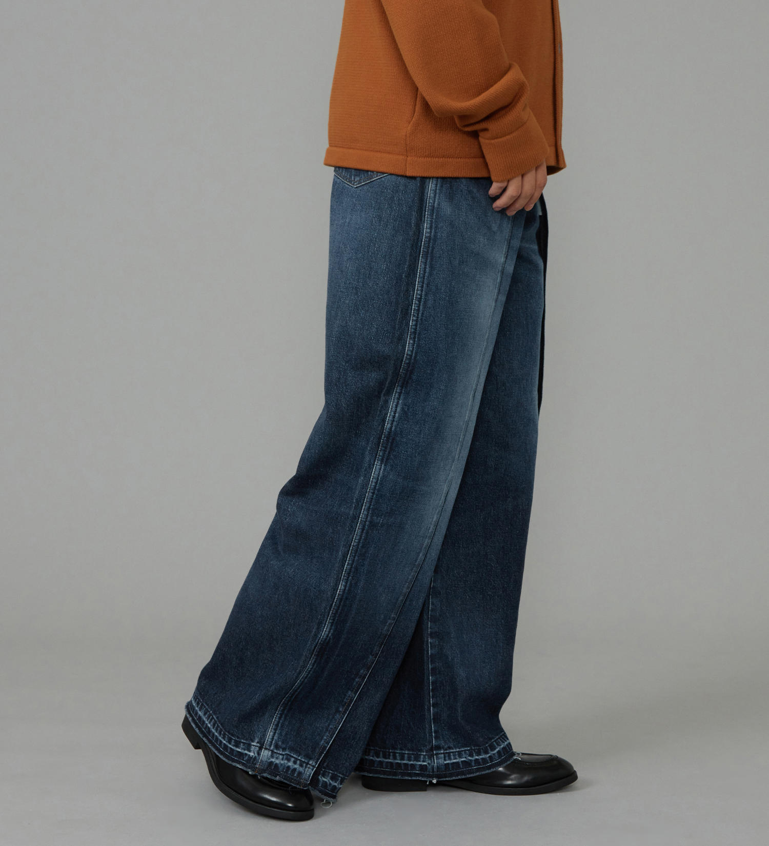 Wrangler(ラングラー)のWREMAKE RAYERD JEAN/リメイクレイヤードジーンズ【セットアップ可】|パンツ/デニム/ジーンズパンツ/メンズ|中色ブルー