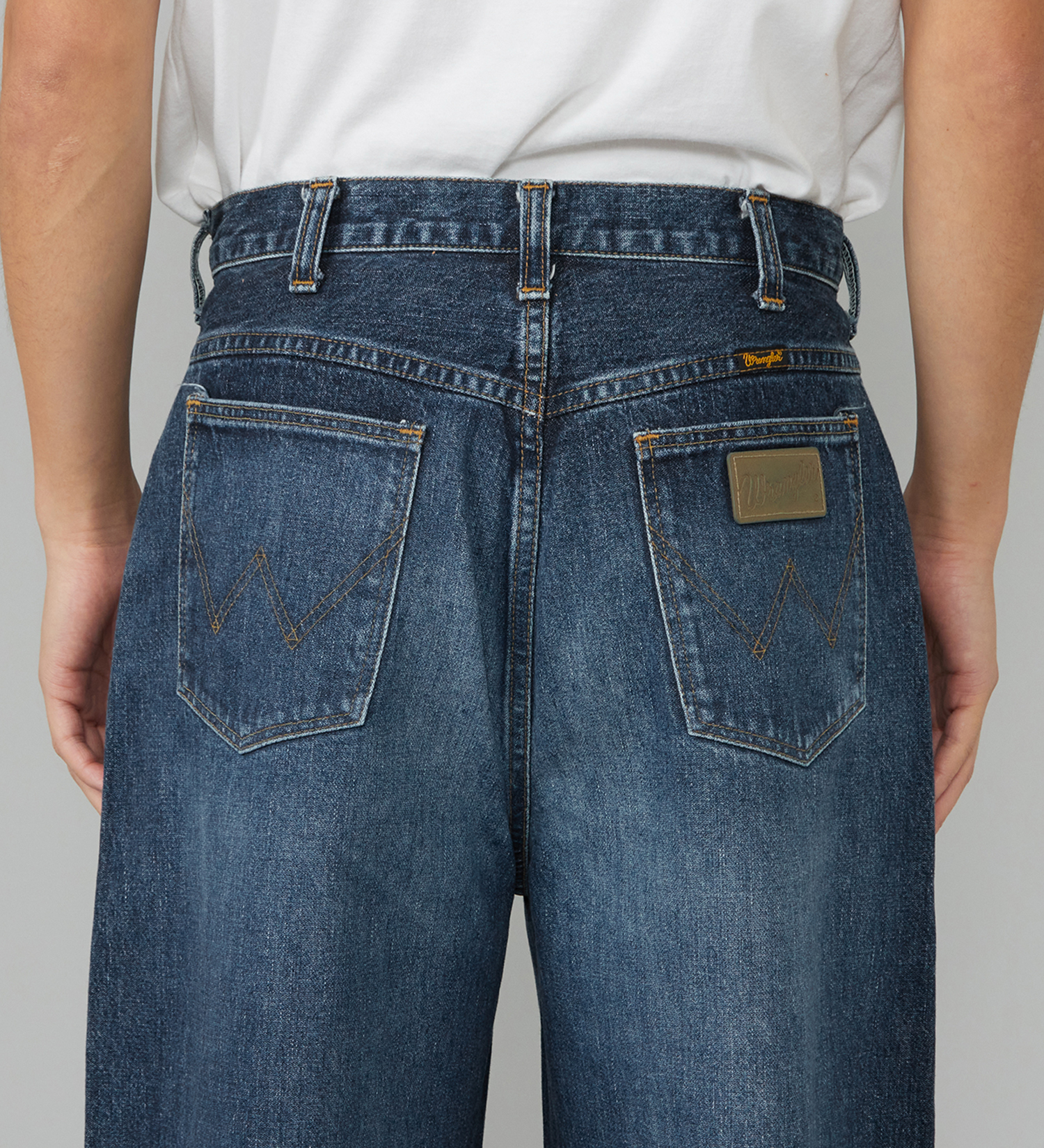 Wrangler(ラングラー)のWREMAKE RAYERD JEAN/リメイクレイヤードジーンズ【セットアップ可】|パンツ/デニム/ジーンズパンツ/メンズ|中色ブルー