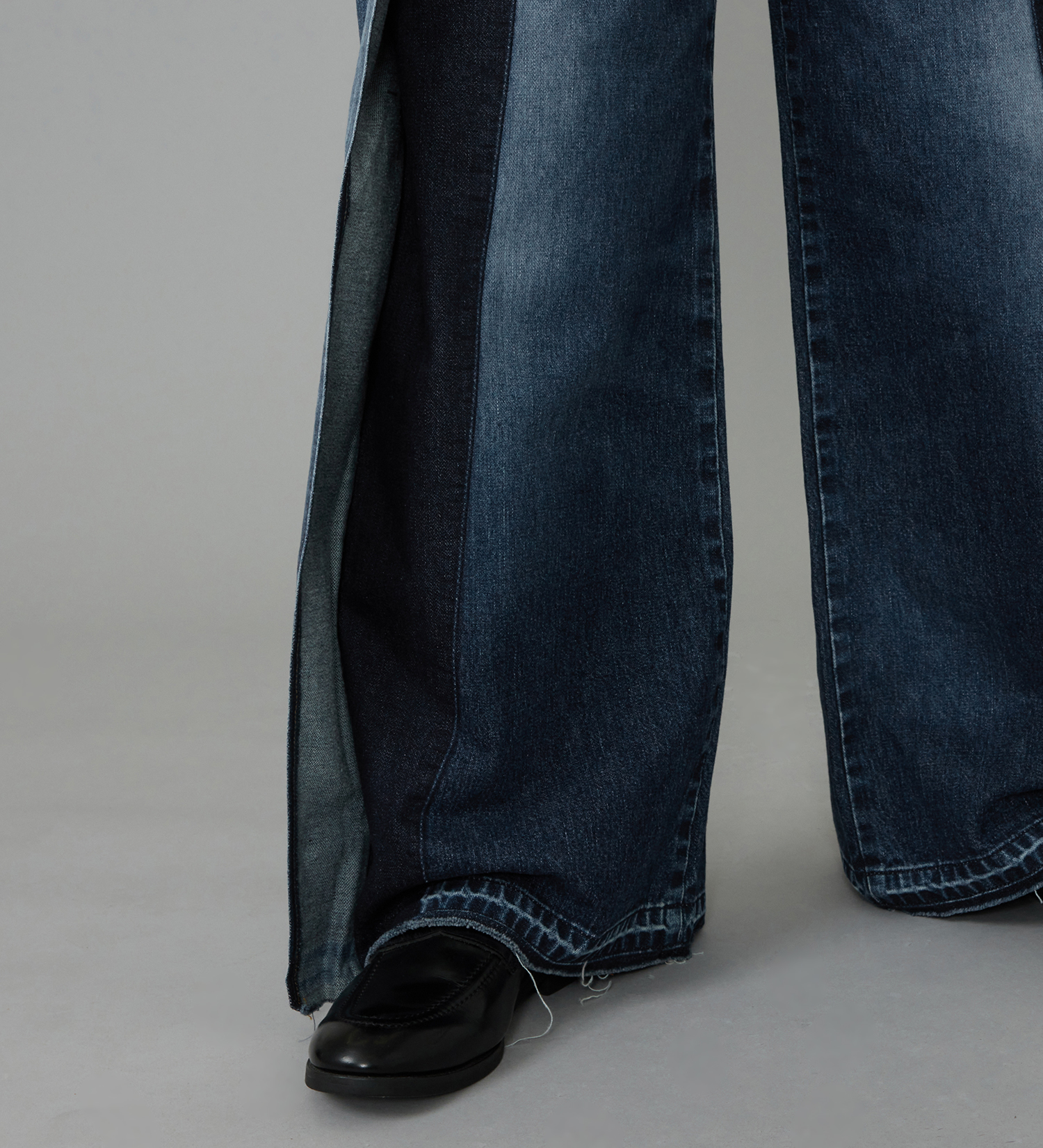 Wrangler(ラングラー)のWREMAKE RAYERD JEAN/リメイクレイヤードジーンズ【セットアップ可】|パンツ/デニム/ジーンズパンツ/メンズ|中色ブルー