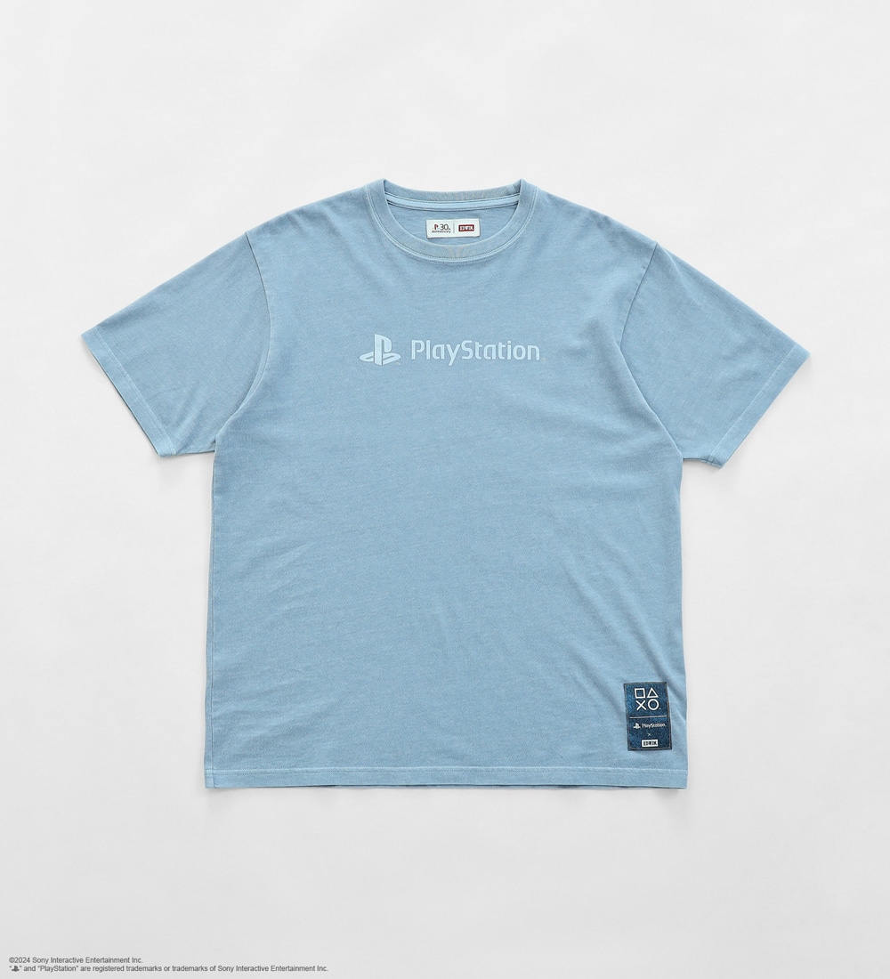 PlayStation × EDWIN 30 周年 ピグメントTシャツ